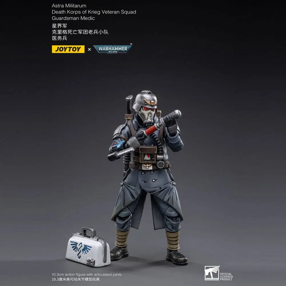 Warhammer 40k Action Figur 1/18 Death Korps of Krieg Veteran Squad Guardsman Medic 10 cm Produktfoto