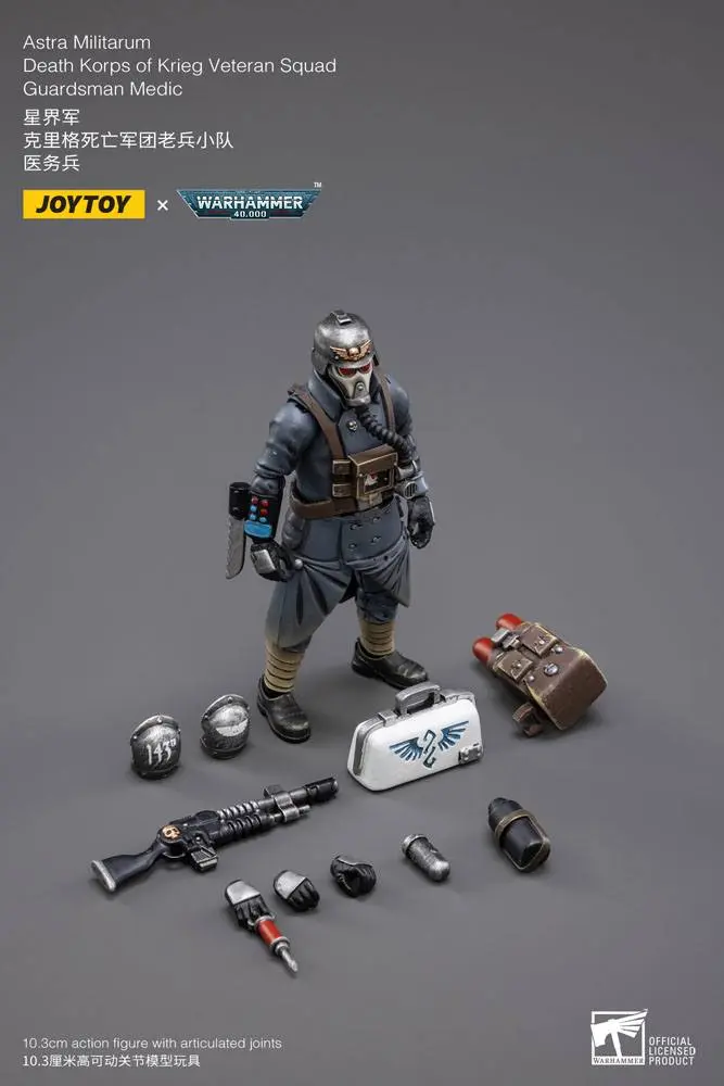Warhammer 40k Action Figur 1/18 Death Korps of Krieg Veteran Squad Guardsman Medic 10 cm Produktfoto