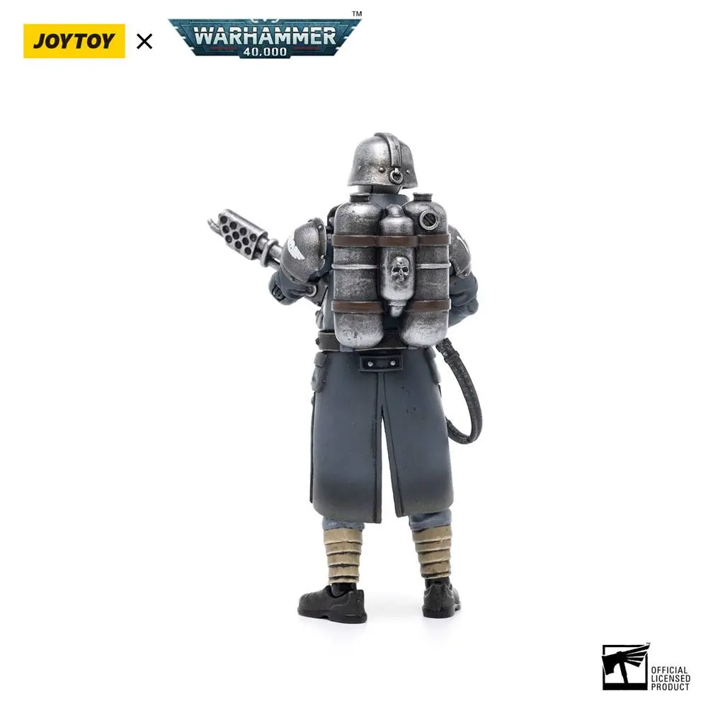 Warhammer 40k Action Figur 1/18 Death Korps of Krieg Veteran Squad Guardsman mit Flamer 10 cm Produktfoto