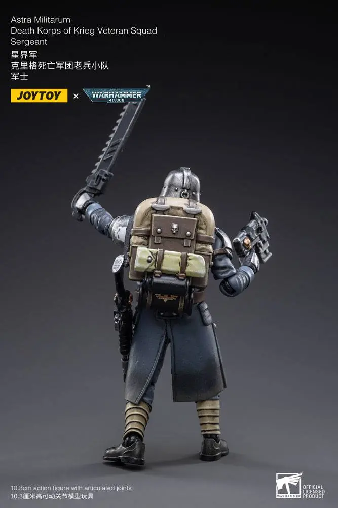 Warhammer 40k Actionfigur 1/18 Death Korps of Krieg Veteranen Squad Sergeant 10 cm Produktfoto