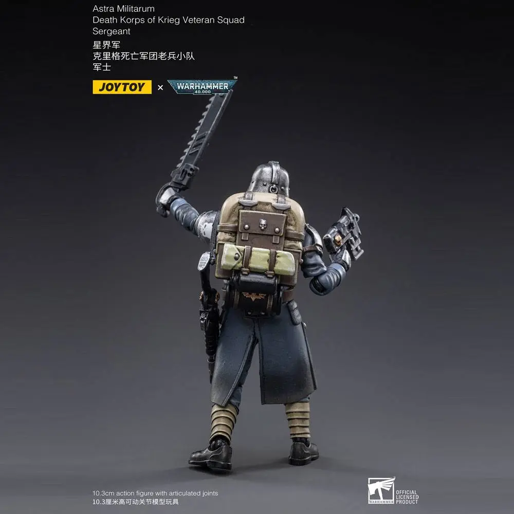 Warhammer 40k Actionfigur 1/18 Death Korps of Krieg Veteranen Squad Sergeant 10 cm Produktfoto