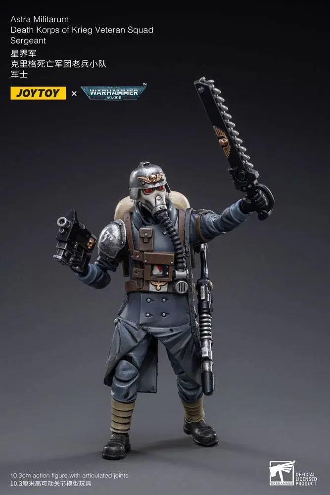 Warhammer 40k Actionfigur 1/18 Death Korps of Krieg Veteranen Squad Sergeant 10 cm Produktfoto