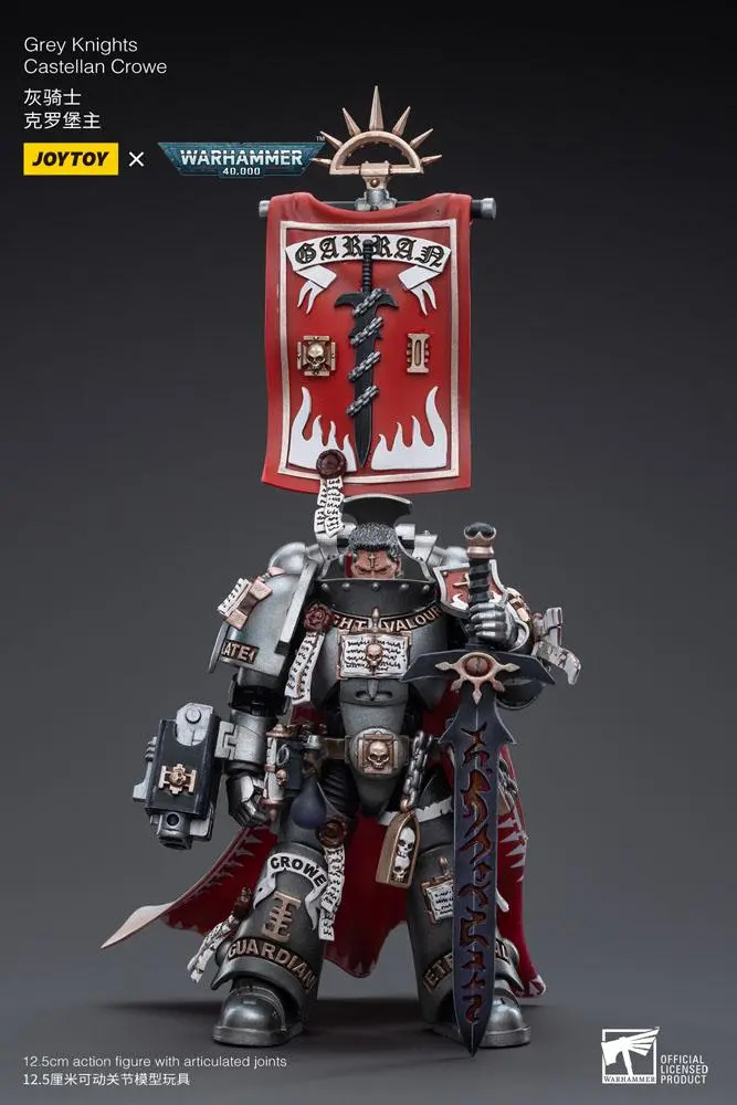 Warhammer 40k Actionfigur 1/18 Grey Knights Castellan Crowe 12 cm Produktfoto