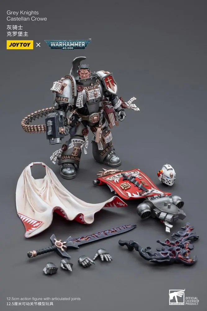 Warhammer 40k Actionfigur 1/18 Grey Knights Castellan Crowe 12 cm Produktfoto