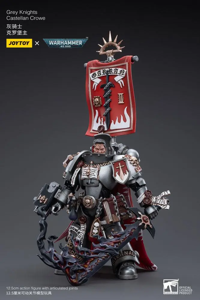 Warhammer 40k Actionfigur 1/18 Grey Knights Castellan Crowe 12 cm Produktfoto