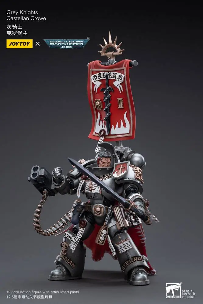 Warhammer 40k Actionfigur 1/18 Grey Knights Castellan Crowe 12 cm Produktfoto
