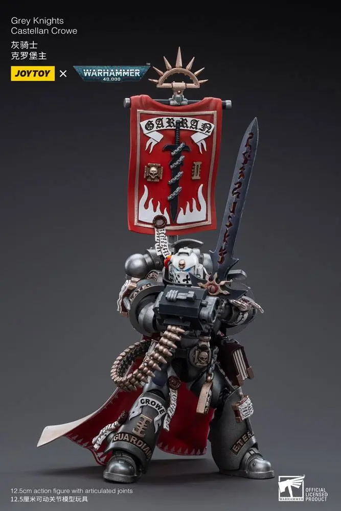 Warhammer 40k Actionfigur 1/18 Grey Knights Castellan Crowe 12 cm Produktfoto