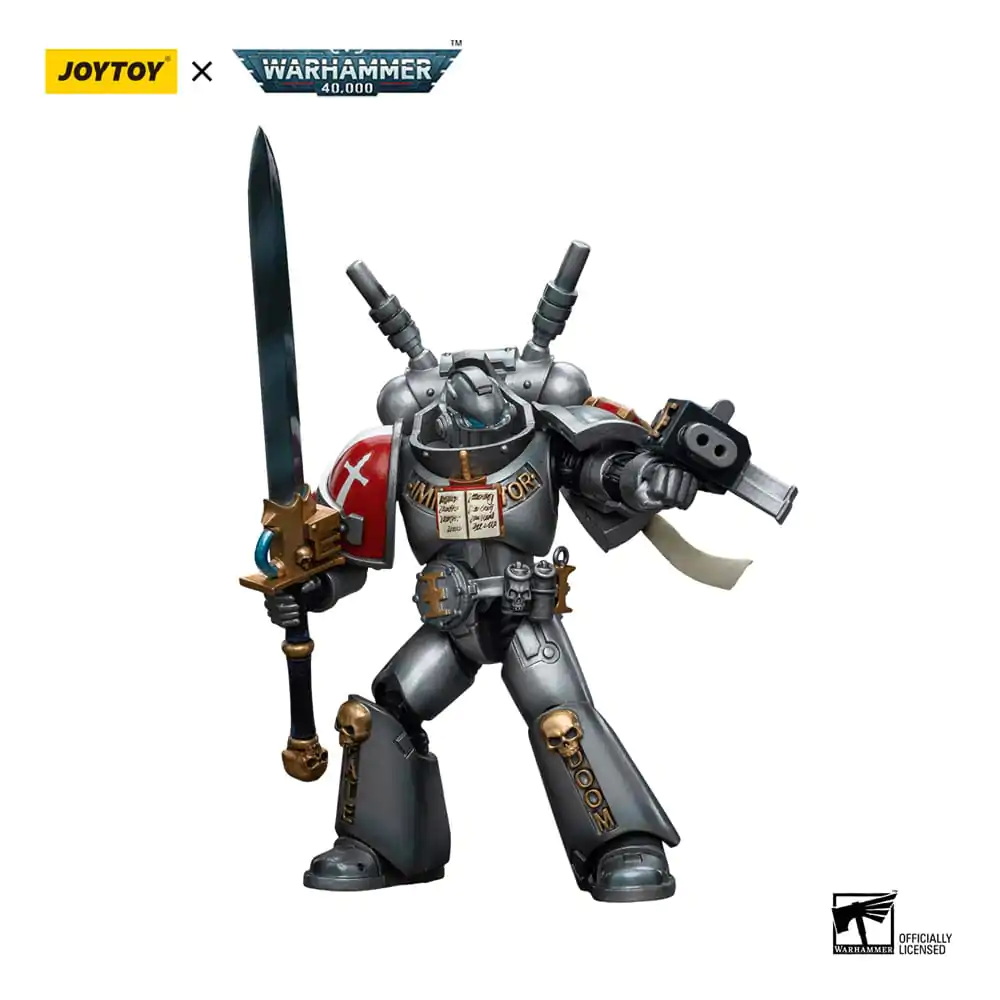 Warhammer 40k Actionfigur 1/18 Grey Knights Interceptor Squad Interceptor with Storm Bolter and Nemesis Force Sword 12 cm termékfotó