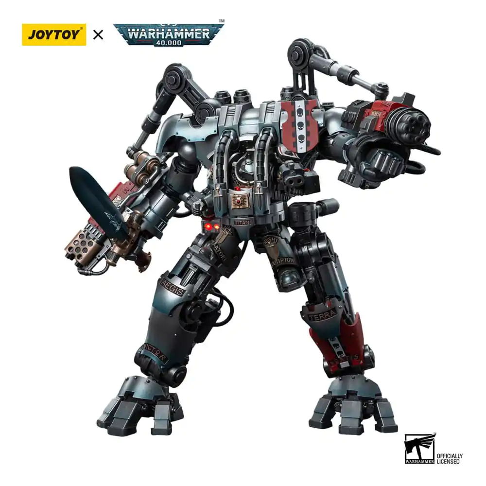 Warhammer 40k Actionfigur 1/18 Grey Knights Nemesis Dreadknight (Including Grey Knights Terminator Caddon Vibova) 12 cm Produktfoto