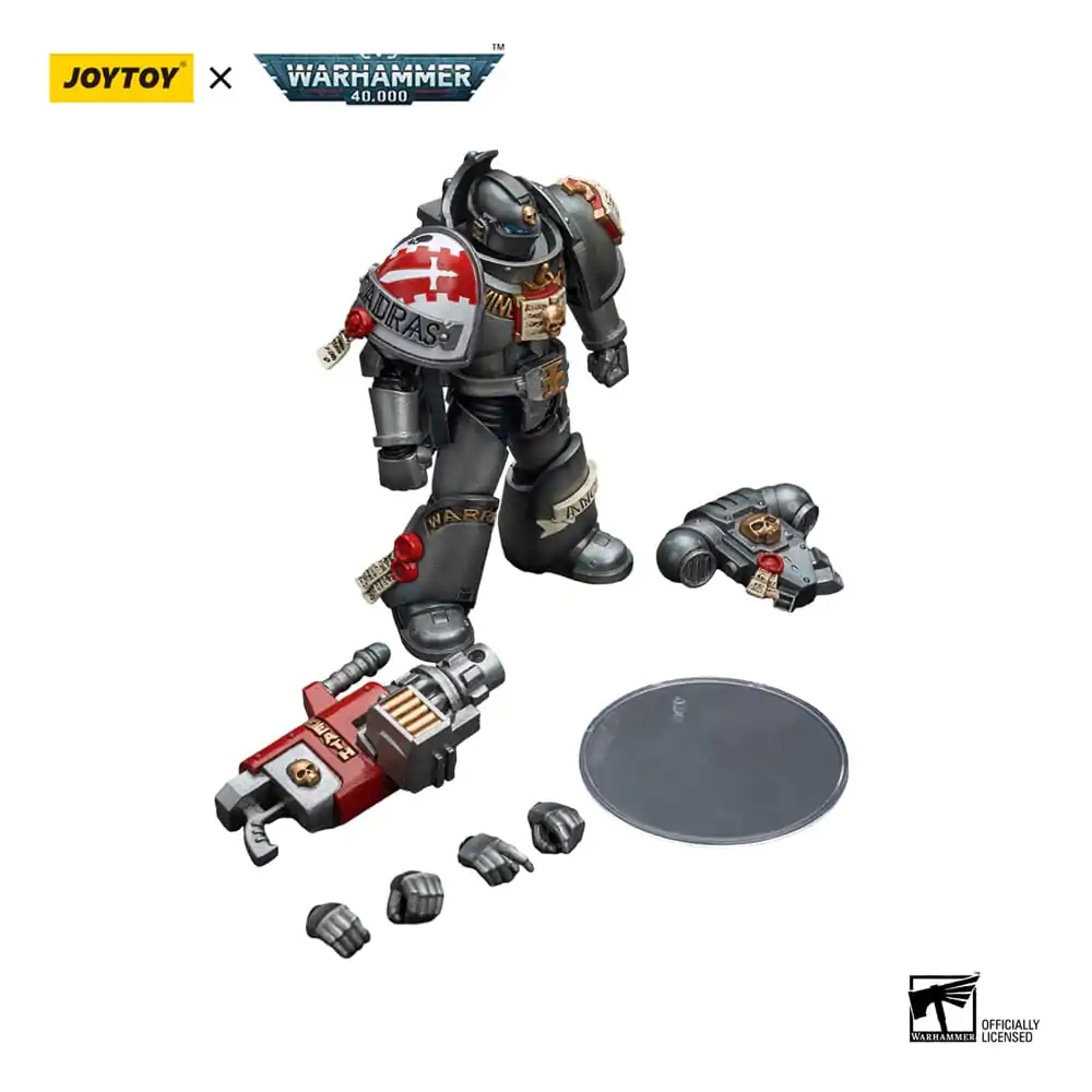 Warhammer 40k Actionfigur 1/18 Grey Knights Strike Squad Grey Knight with Psycannon 12 cm Produktfoto