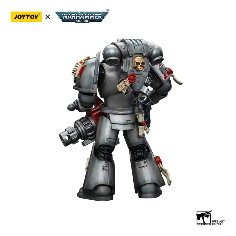 Warhammer 40k Actionfigur 1/18 Grey Knights Strike Squad Grey Knight with Psycannon 12 cm Produktfoto