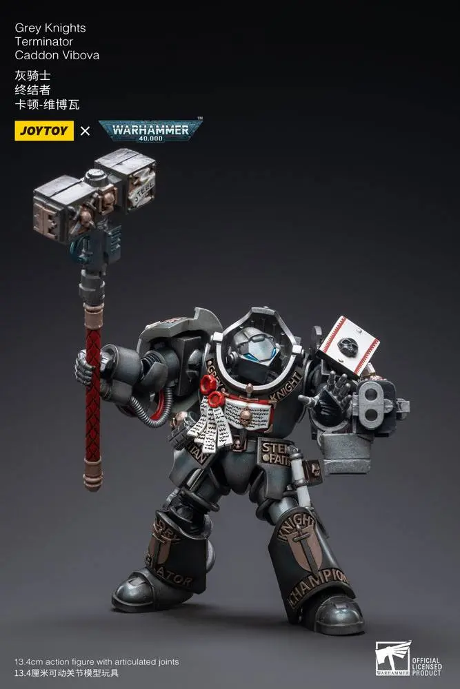 Warhammer 40k Actionfigur 1/18 Grey Knights Terminator Caddon Vibova 13 cm termékfotó