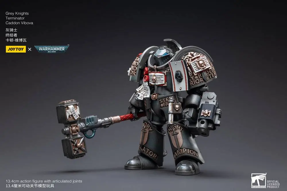 Warhammer 40k Actionfigur 1/18 Grey Knights Terminator Caddon Vibova 13 cm termékfotó