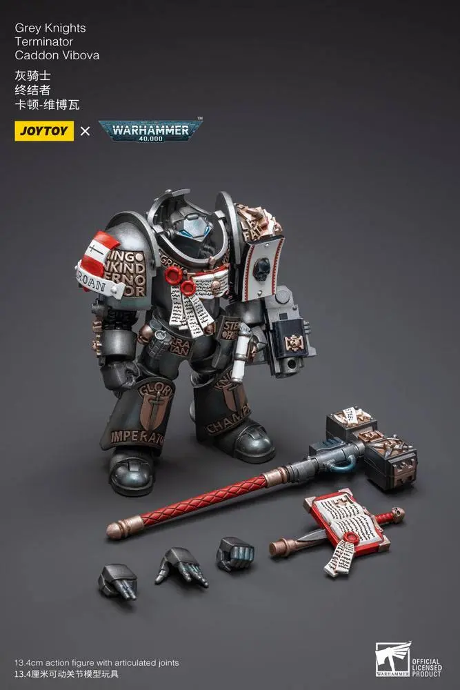 Warhammer 40k Actionfigur 1/18 Grey Knights Terminator Caddon Vibova 13 cm termékfotó