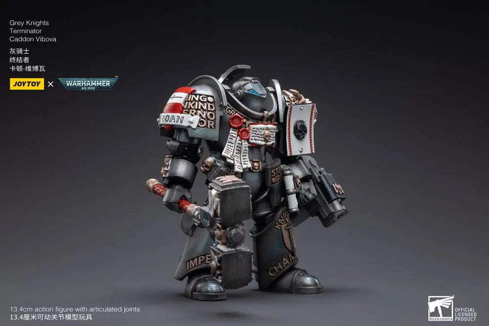 Warhammer 40k Actionfigur 1/18 Grey Knights Terminator Caddon Vibova 13 cm termékfotó