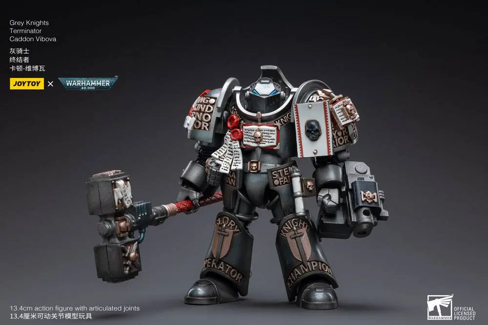 Warhammer 40k Actionfigur 1/18 Grey Knights Terminator Caddon Vibova 13 cm termékfotó