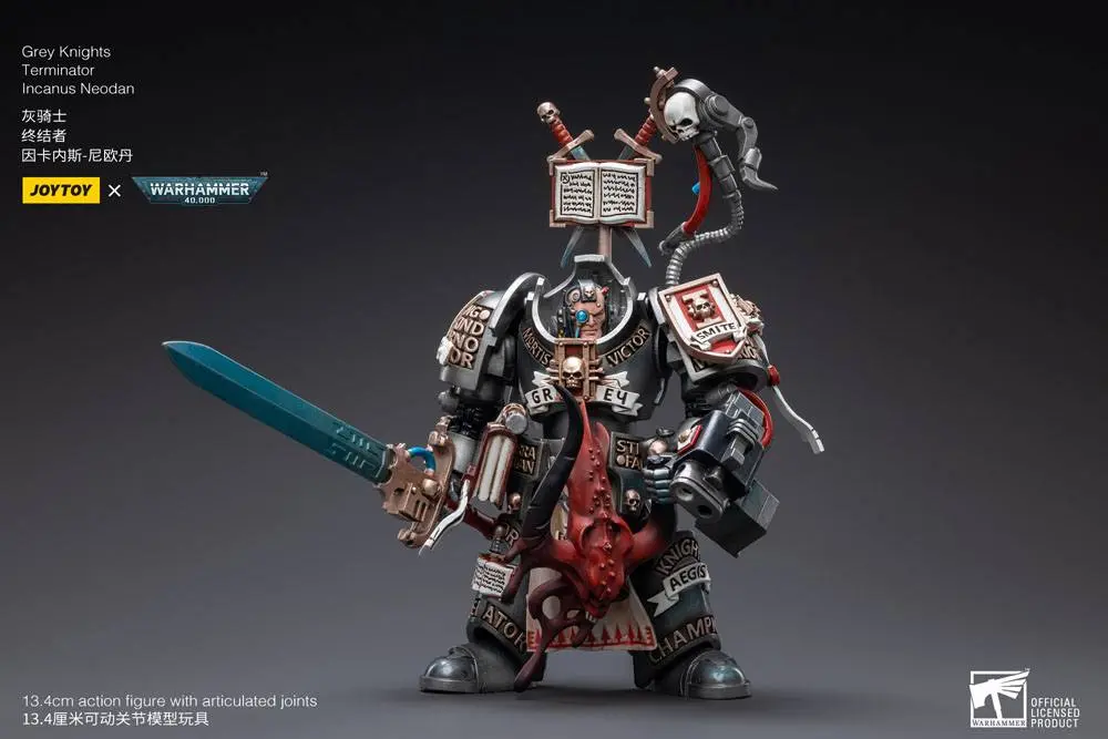 Warhammer 40k Actionfigur 1/18 Grey Knights Terminator Incanus Neodan 13 cm Produktfoto
