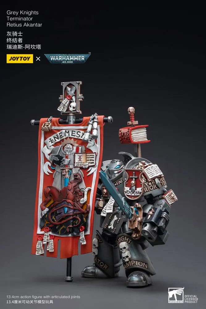 Warhammer 40k Actionfigur 1/18 Grey Knights Terminator Retius Akantar 13 cm termékfotó