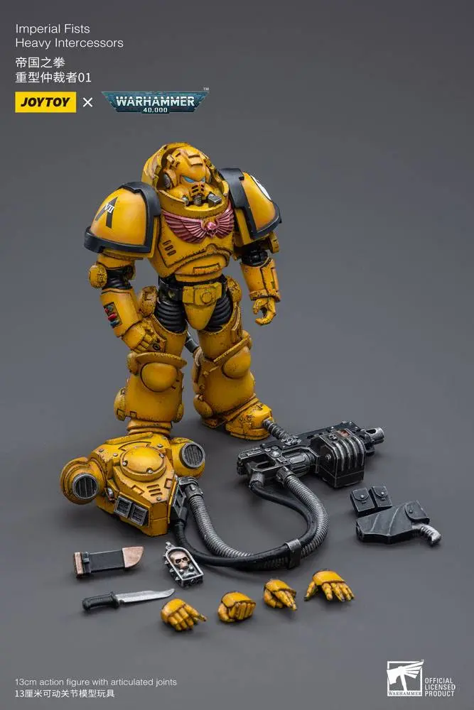 Warhammer 40k Actionfigur 1/18 Imperial Fists Heavy Intercessors 01 13 cm Produktfoto