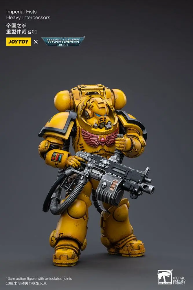 Warhammer 40k Actionfigur 1/18 Imperial Fists Heavy Intercessors 01 13 cm Produktfoto