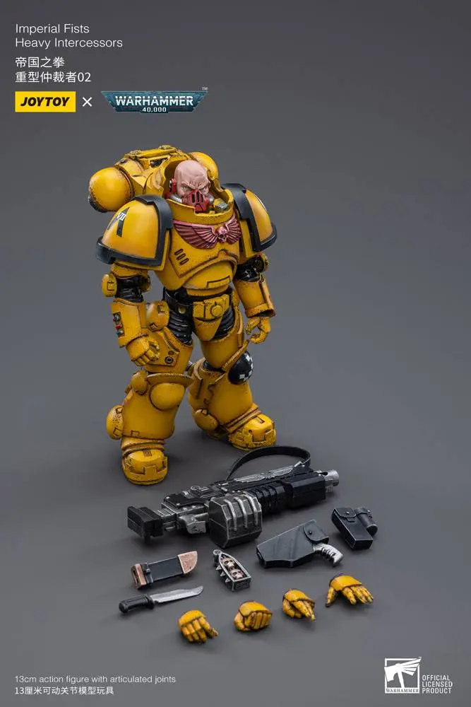Warhammer 40k Actionfigur 1/18 Imperial Fists Heavy Intercessors 02 13 cm Produktfoto
