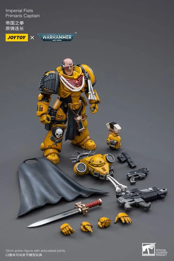 Warhammer 40k Actionfigur 1/18 Imperial Fists Primaris Captain 12 cm Produktfoto