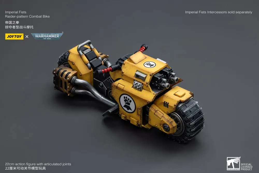 Warhammer 40k Fahrzeug 1/18 Imperial Fists Raider-pattern Combat Bike 22 cm Produktfoto