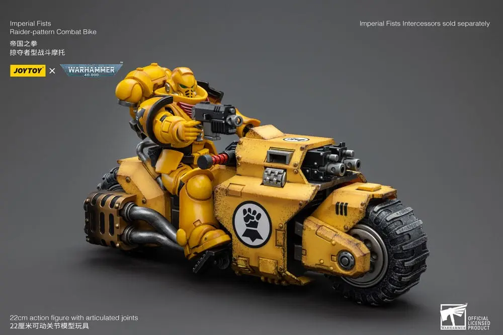 Warhammer 40k Fahrzeug 1/18 Imperial Fists Raider-pattern Combat Bike 22 cm Produktfoto