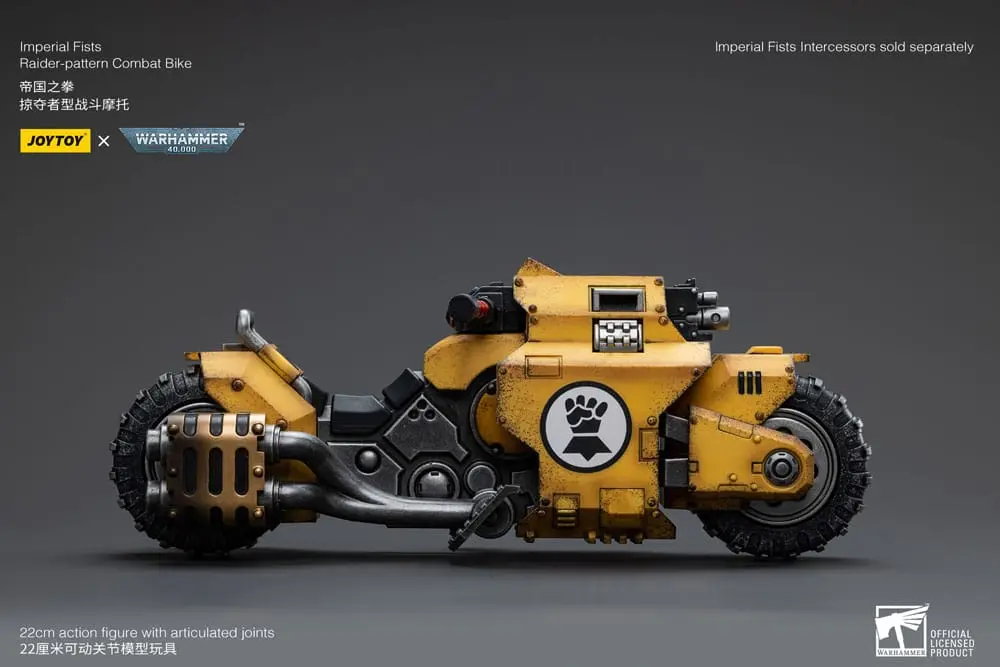 Warhammer 40k Fahrzeug 1/18 Imperial Fists Raider-pattern Combat Bike 22 cm Produktfoto