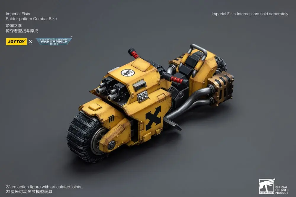 Warhammer 40k Fahrzeug 1/18 Imperial Fists Raider-pattern Combat Bike 22 cm Produktfoto