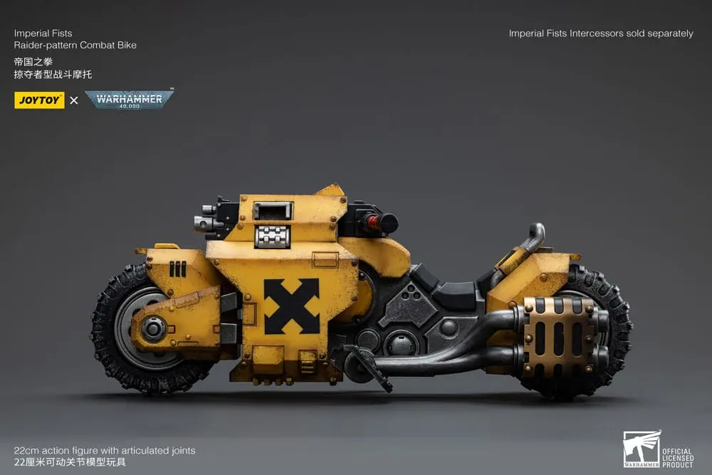 Warhammer 40k Fahrzeug 1/18 Imperial Fists Raider-pattern Combat Bike 22 cm Produktfoto
