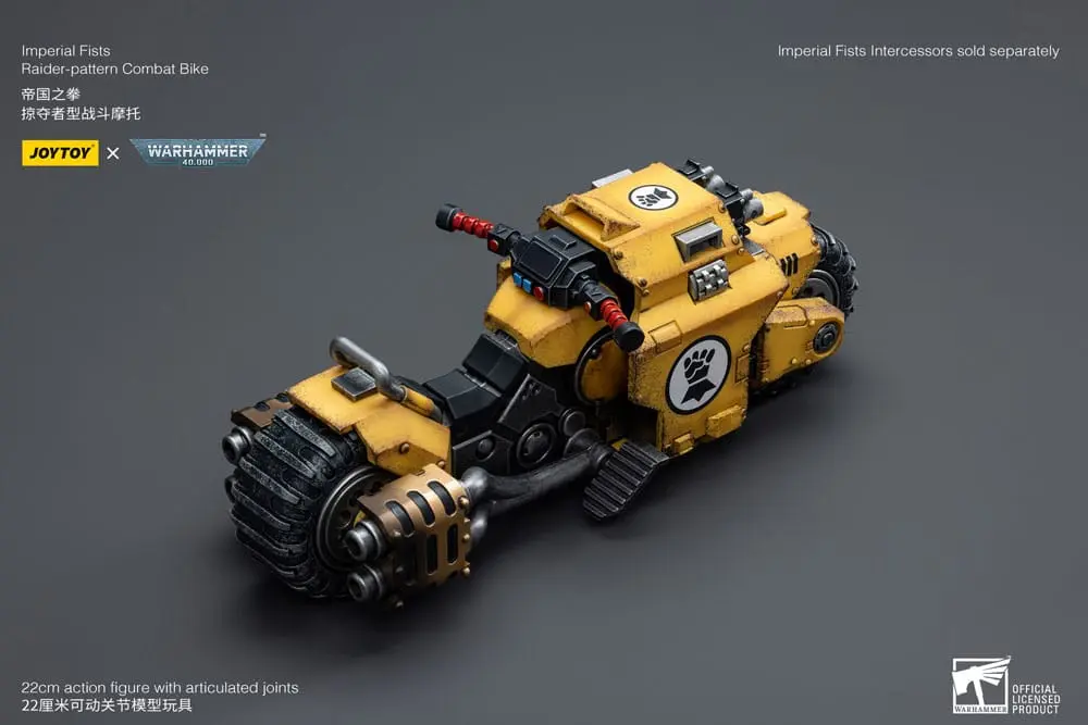 Warhammer 40k Fahrzeug 1/18 Imperial Fists Raider-pattern Combat Bike 22 cm Produktfoto