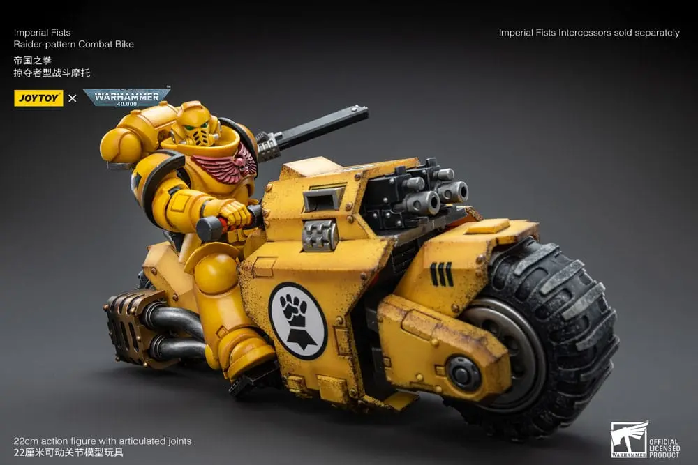 Warhammer 40k Fahrzeug 1/18 Imperial Fists Raider-pattern Combat Bike 22 cm Produktfoto