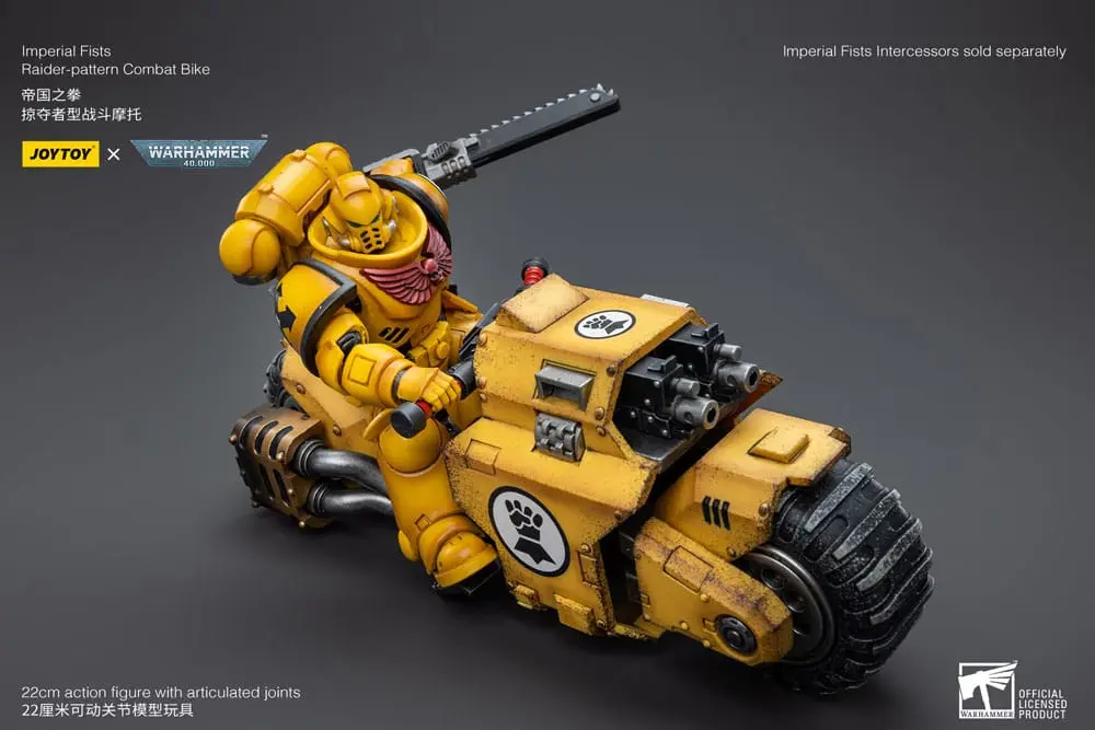 Warhammer 40k Fahrzeug 1/18 Imperial Fists Raider-pattern Combat Bike 22 cm Produktfoto