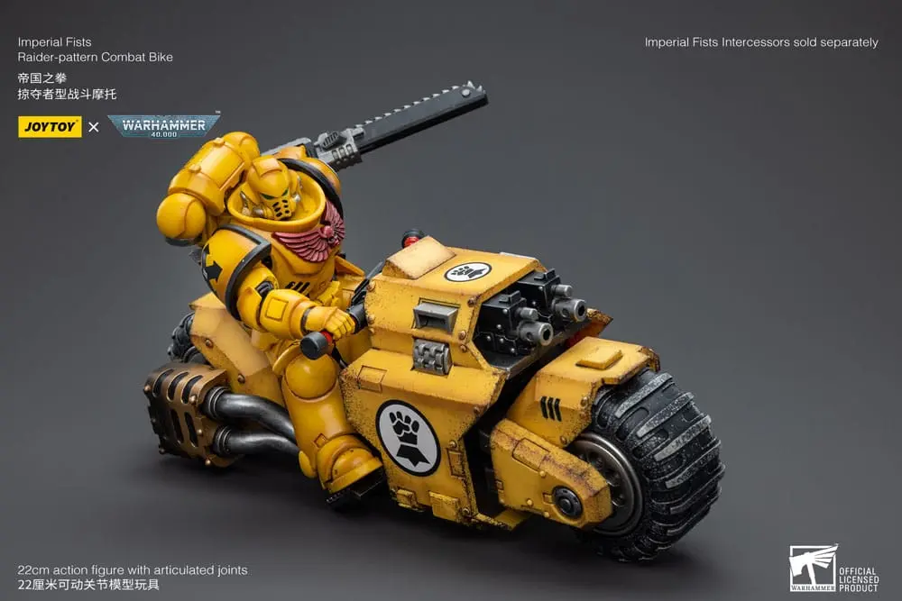 Warhammer 40k Fahrzeug 1/18 Imperial Fists Raider-pattern Combat Bike 22 cm Produktfoto