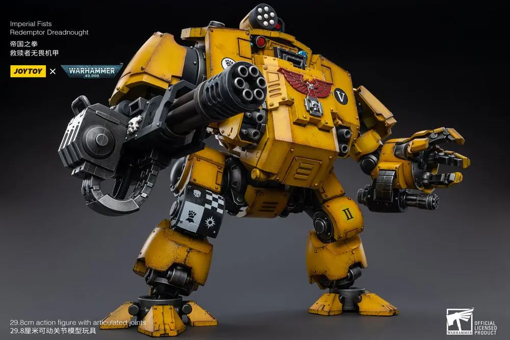 Warhammer 40k Actionfigur 1/18 Imperial Fists Redemptor Dreadnought 30 cm Produktfoto