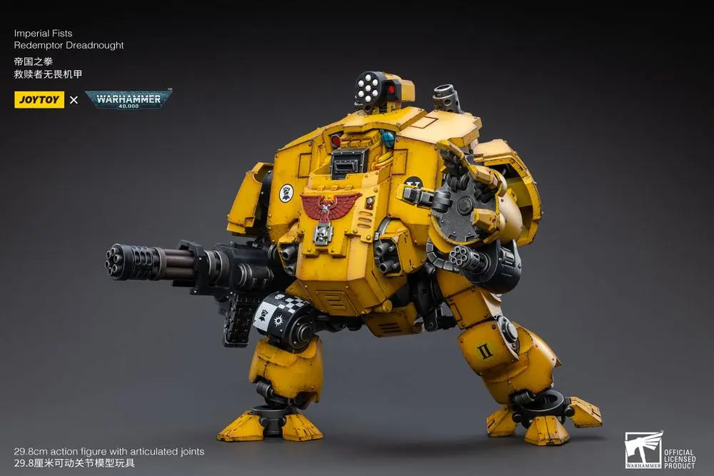 Warhammer 40k Actionfigur 1/18 Imperial Fists Redemptor Dreadnought 30 cm Produktfoto