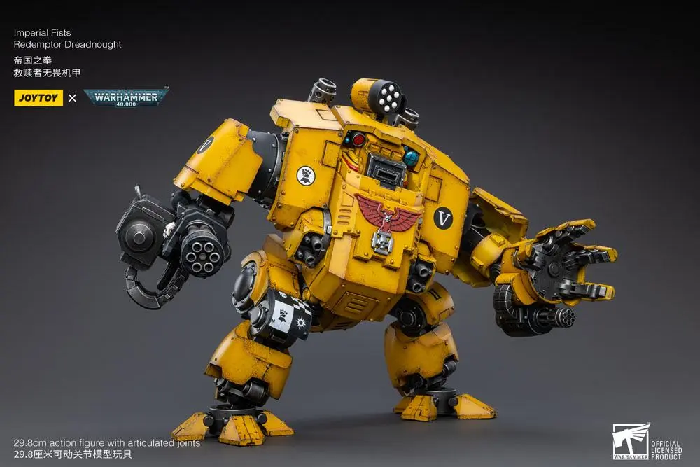 Warhammer 40k Actionfigur 1/18 Imperial Fists Redemptor Dreadnought 30 cm Produktfoto