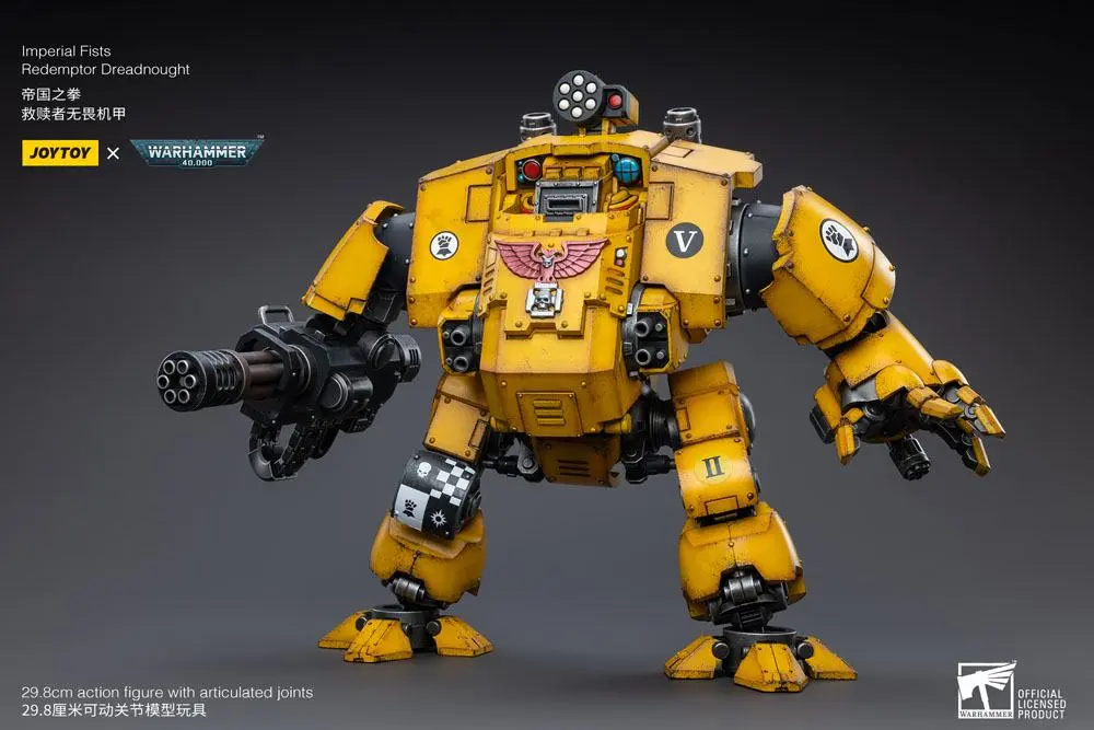 Warhammer 40k Actionfigur 1/18 Imperial Fists Redemptor Dreadnought 30 cm Produktfoto