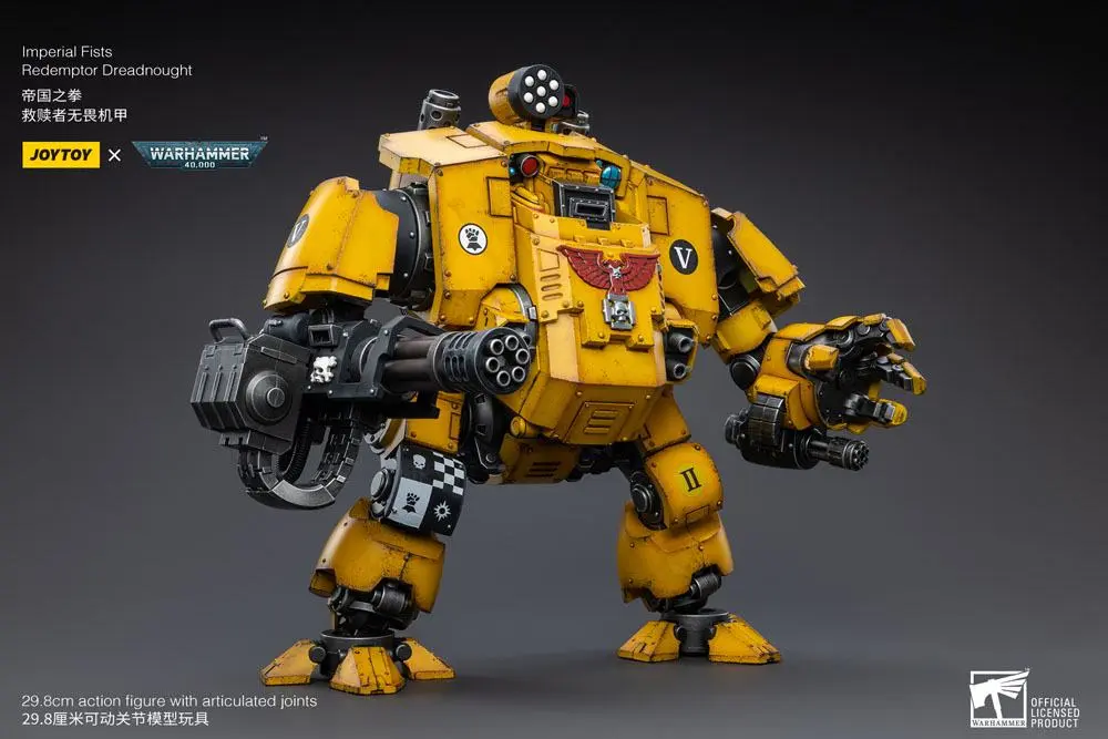 Warhammer 40k Actionfigur 1/18 Imperial Fists Redemptor Dreadnought 30 cm Produktfoto