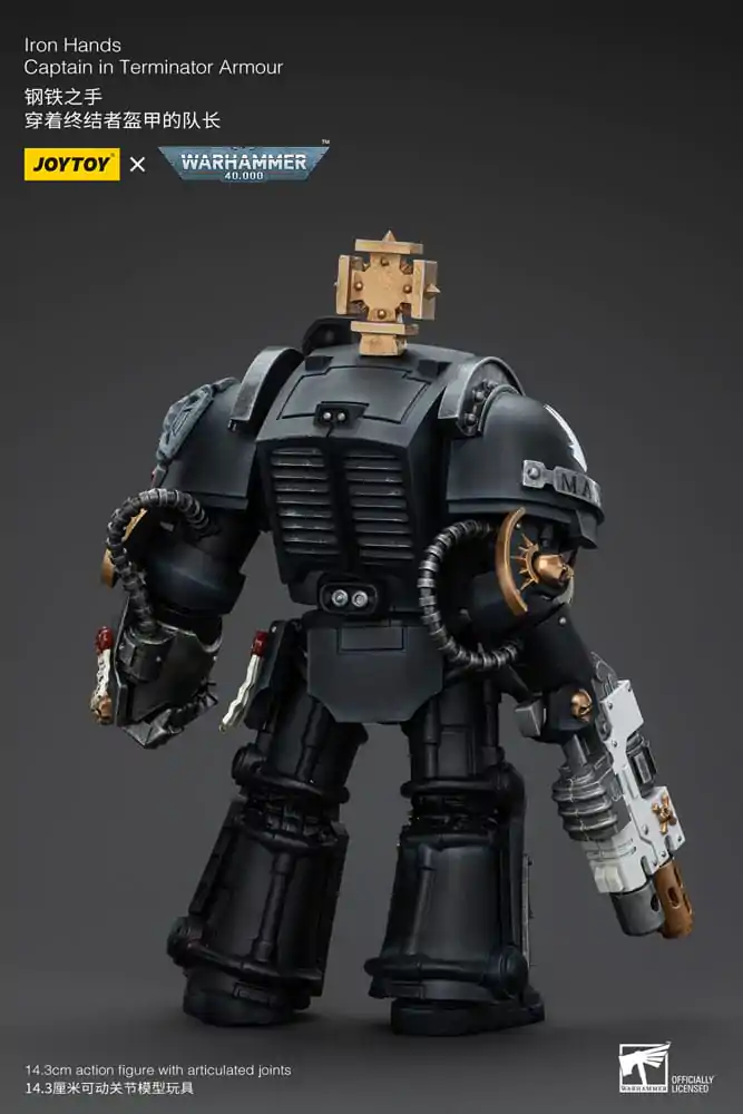 Warhammer 40k Actionfigur 1/18 Iron Hands Captain in Terminator Armour 14 cm Produktfoto