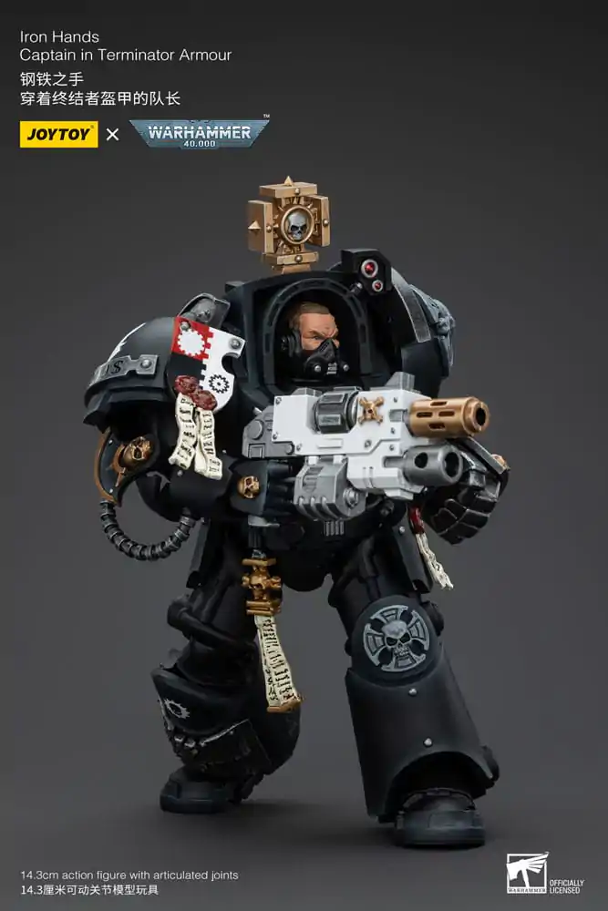 Warhammer 40k Actionfigur 1/18 Iron Hands Captain in Terminator Armour 14 cm Produktfoto