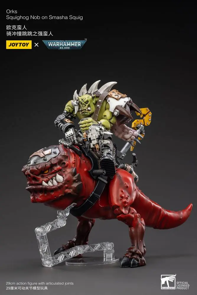 Warhammer 40k Actionfigur 1/18 Orks Squighog Nob On Smasha Squig Produktfoto