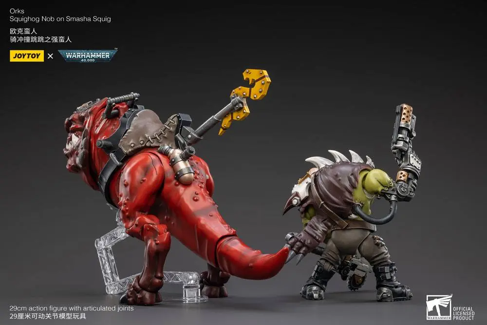 Warhammer 40k Actionfigur 1/18 Orks Squighog Nob On Smasha Squig Produktfoto
