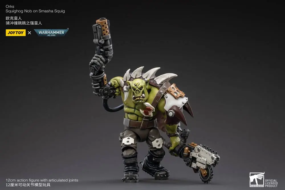 Warhammer 40k Actionfigur 1/18 Orks Squighog Nob On Smasha Squig Produktfoto