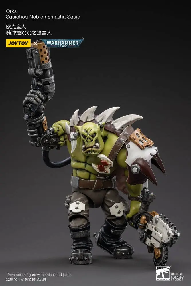 Warhammer 40k Actionfigur 1/18 Orks Squighog Nob On Smasha Squig Produktfoto