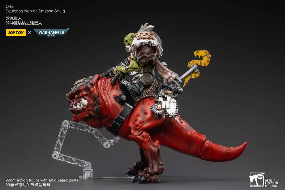 Warhammer 40k Actionfigur 1/18 Orks Squighog Nob On Smasha Squig Produktfoto
