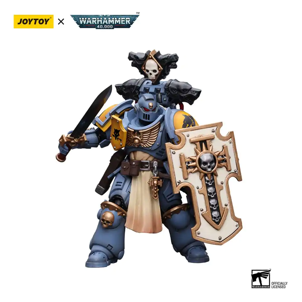 Warhammer 40k Actionfigur 1/18 Primaris Space Marines Space Wolves Bladeguard Veteran 12 cm Produktfoto