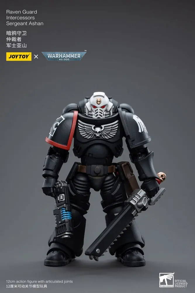 Warhammer 40k Actionfigur 1/18 Raven Guard Intercessors Sergeant Ashan 12 cm Produktfoto