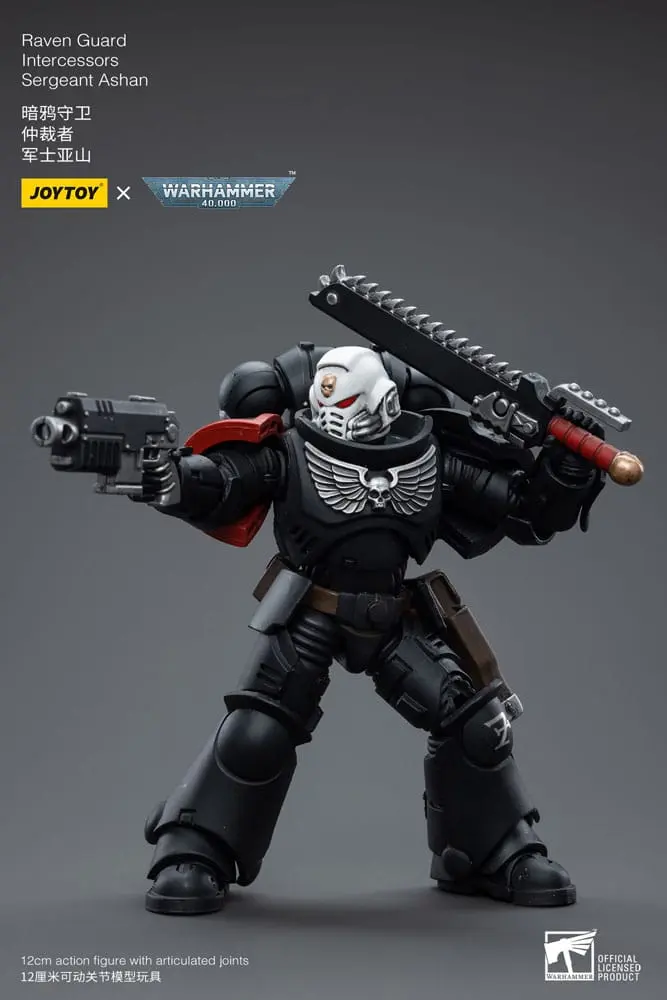 Warhammer 40k Actionfigur 1/18 Raven Guard Intercessors Sergeant Ashan 12 cm Produktfoto